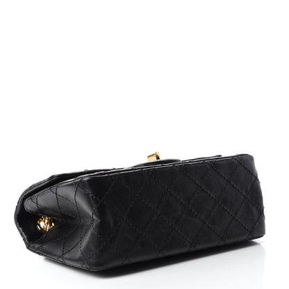 Chanel Aged Calfskin Quilted 2.55 Reissue Mini Flap Black 4 of 10