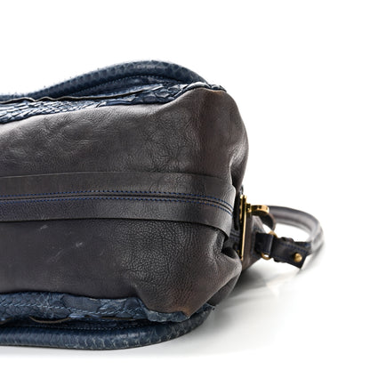 Chloe Snakeskin Medium Paraty Navy 9 of 9