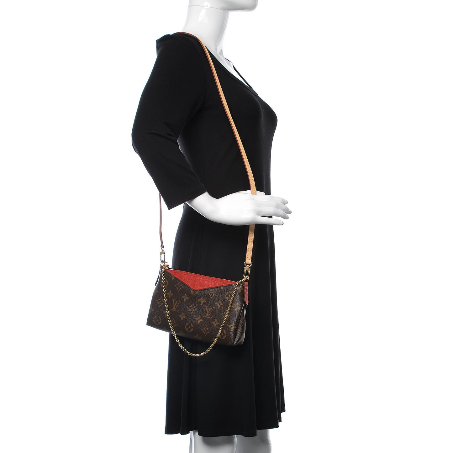 Monogram Pallas Clutch Cherry
