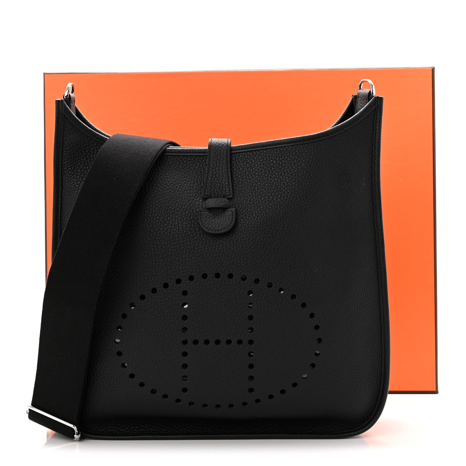 Hermes Taurillon Clemence Evelyne III GM Black 11 of 11