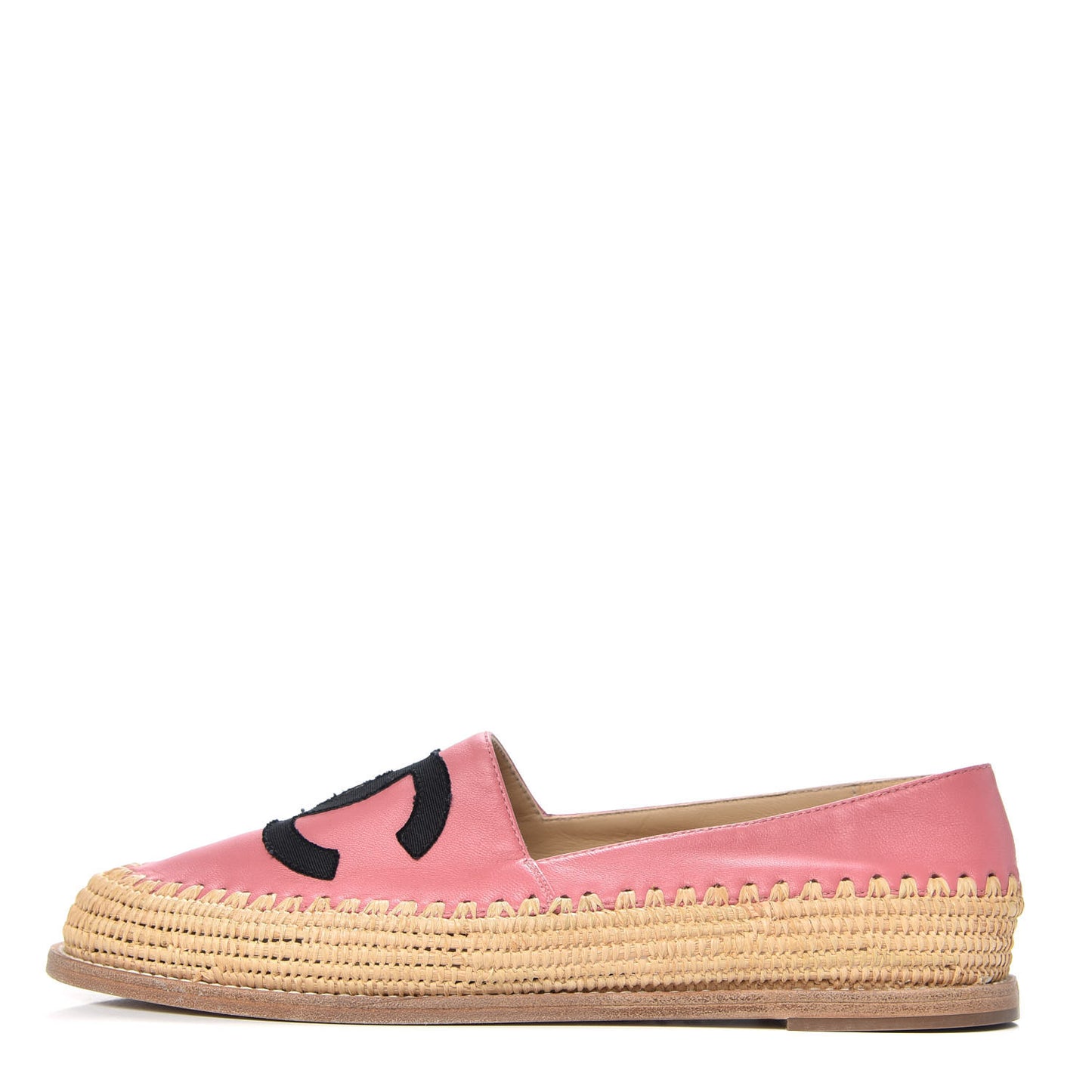 Lambskin Grosgrain CC Espadrilles 39 Pink
