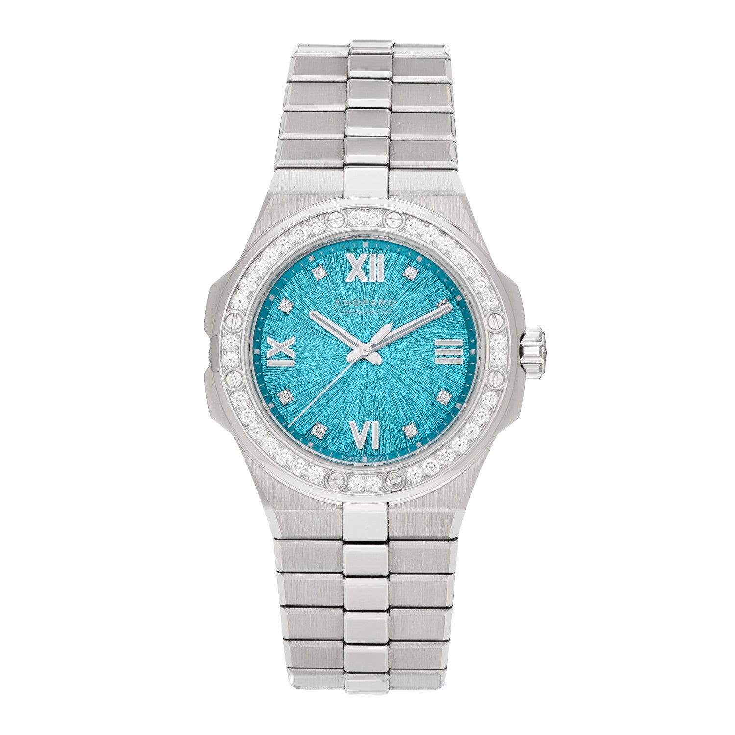 Chopard Lucent Steel Diamond Bezel 36mm Alpine Eagle Automatic Watch Maritime Blue 1 of 5