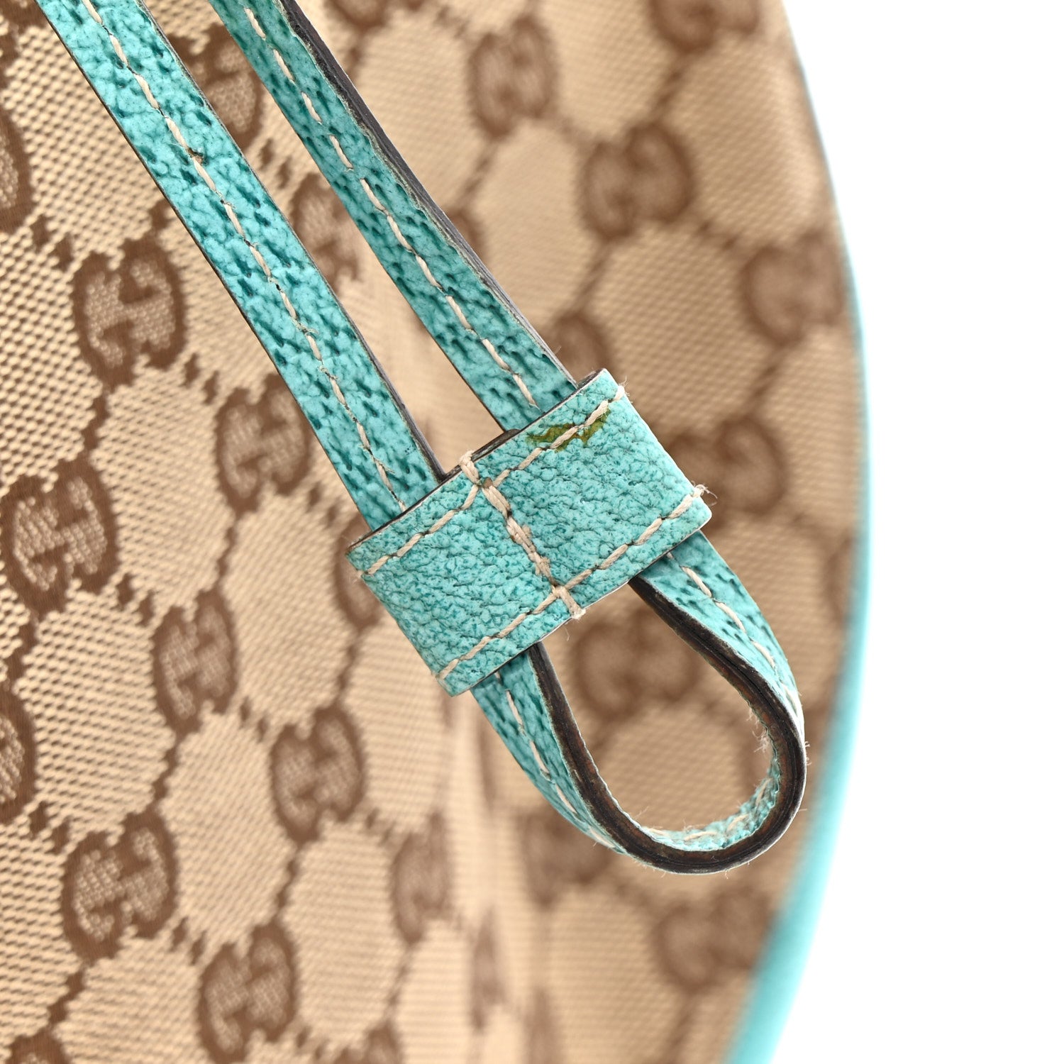 Gucci Monogram Drawstring Hobo Turquoise 13 of 15