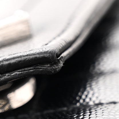 Saint Laurent Grain De Poudre Textured Mixed Matelasse Triquilt Medium Monogram Satchel Black 10 of 13