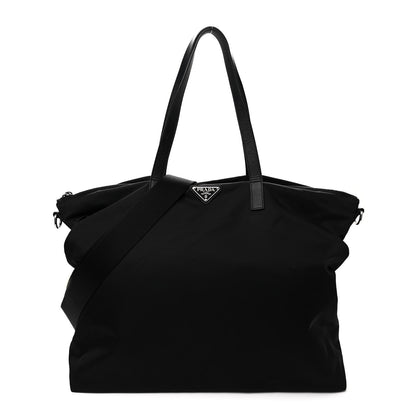 Prada Tessuto Nylon Saffiano Tote Black 1 of 11