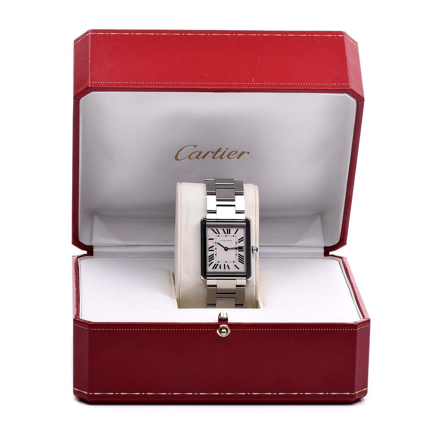 Stainless Steel 27mm Tank Solo Quartz Watch