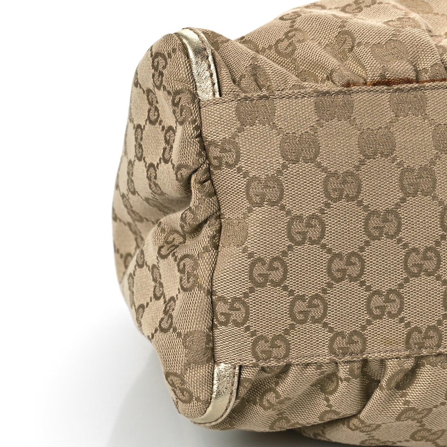 Monogram Medium D Gold Ring Hobo Gold