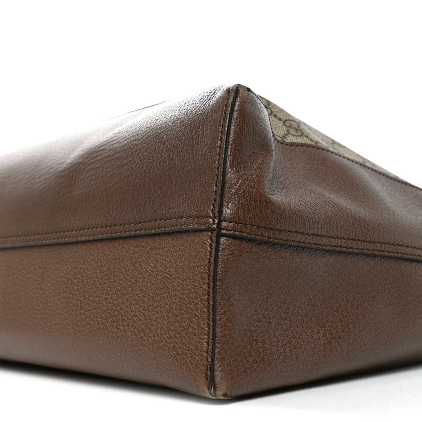 GG Supreme Monogram Web Ophidia Tote Brown