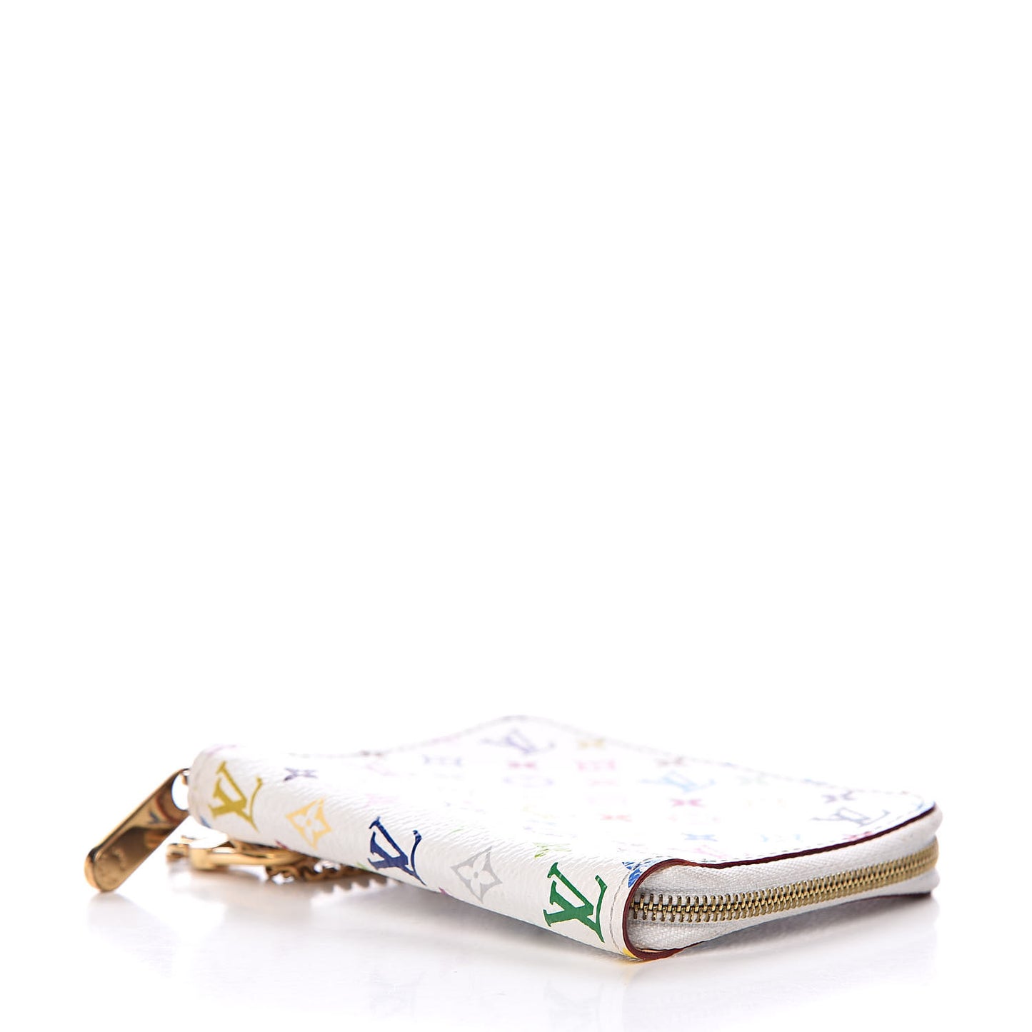 Monogram Multicolor Zippy Coin Purse Compact Wallet White