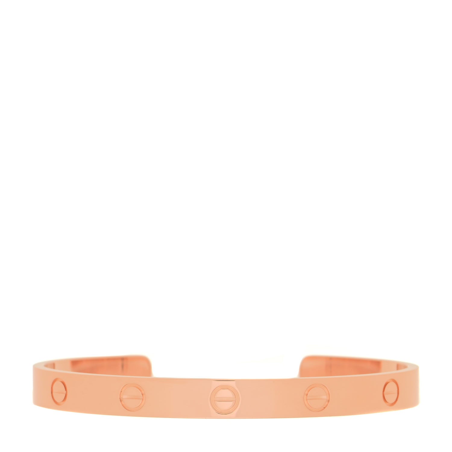 Cartier 18K Pink Gold LOVE Cuff Bracelet 18 1 of 5