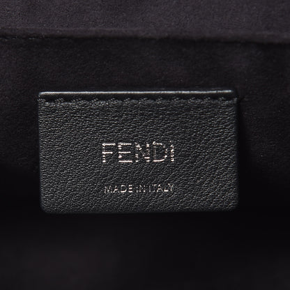 Fendi Vitello Century Velvet F is Fendi FF Kan I Shoulder Bag Black Tobacco 6 of 11
