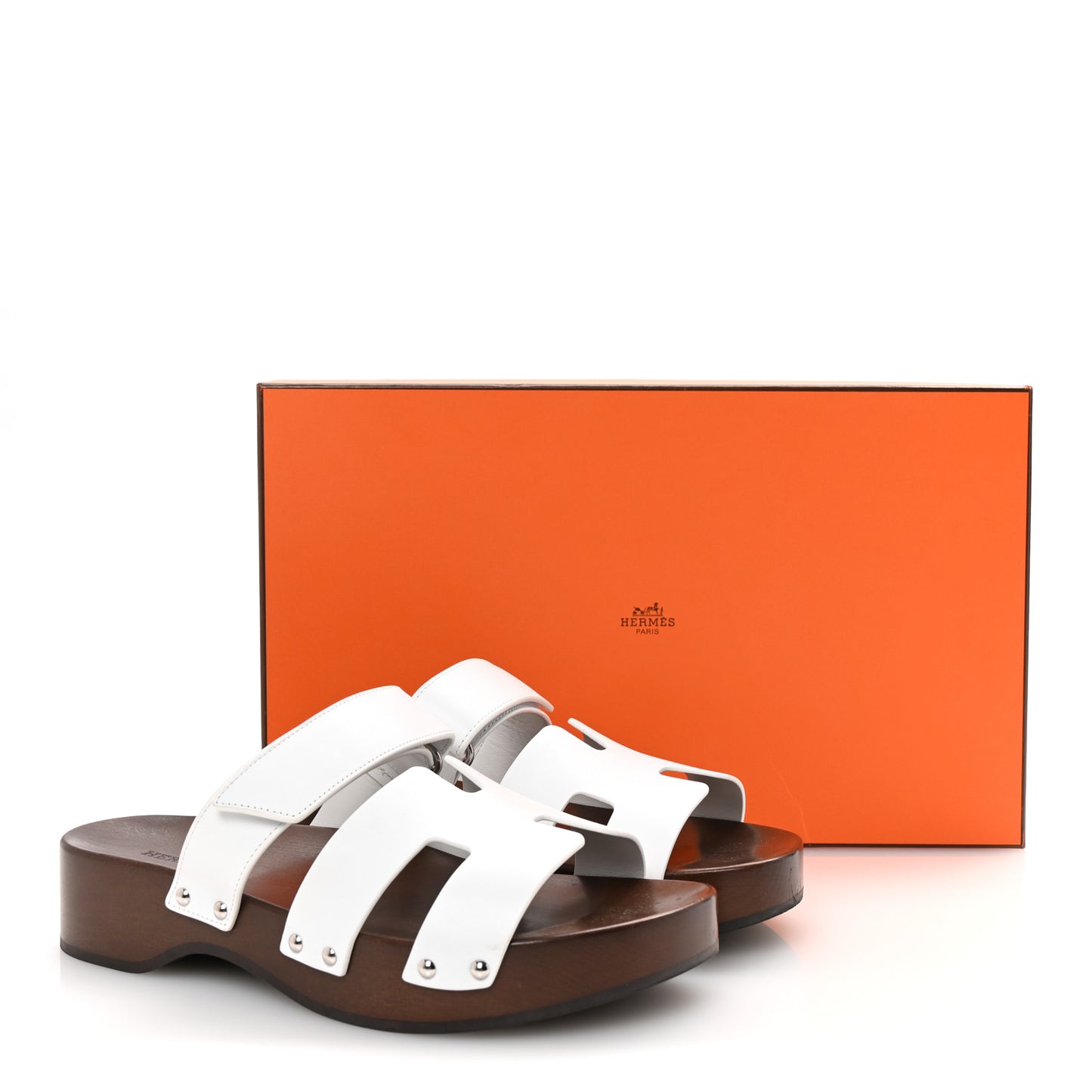 Calfskin Womens Kos Clog 39 White
