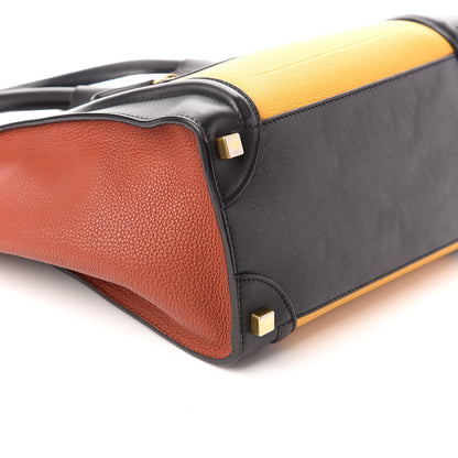 Celine Baby Grained Calfskin Micro Tri-Color Luggage Yellow 8 of 9