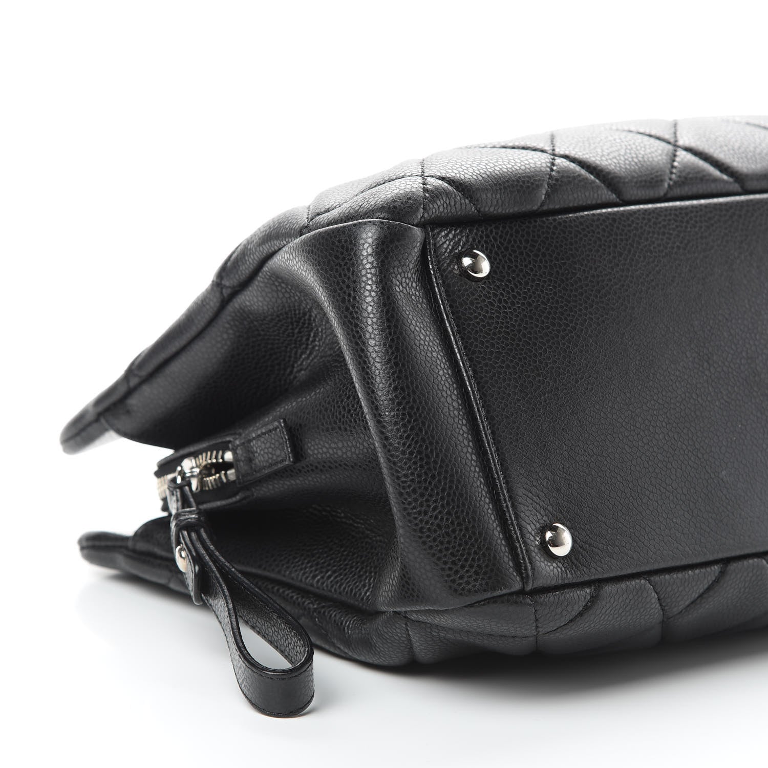Chanel Caviar Quilted CC Timeless Soft Tote Black 9 of 13