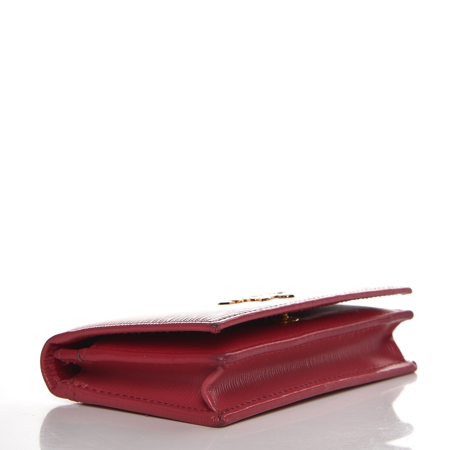 Prada Vitello Move Business Card Holder Peonia 4 of 8