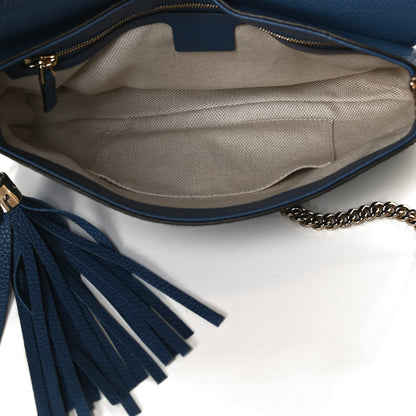 Gucci Pebbled Calfskin Medium Soho Flap Crossbody Caspian 5 of 11