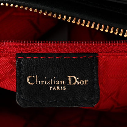 Christian Dior Lambskin Cannage Medium Lady Dior Black 5 of 9