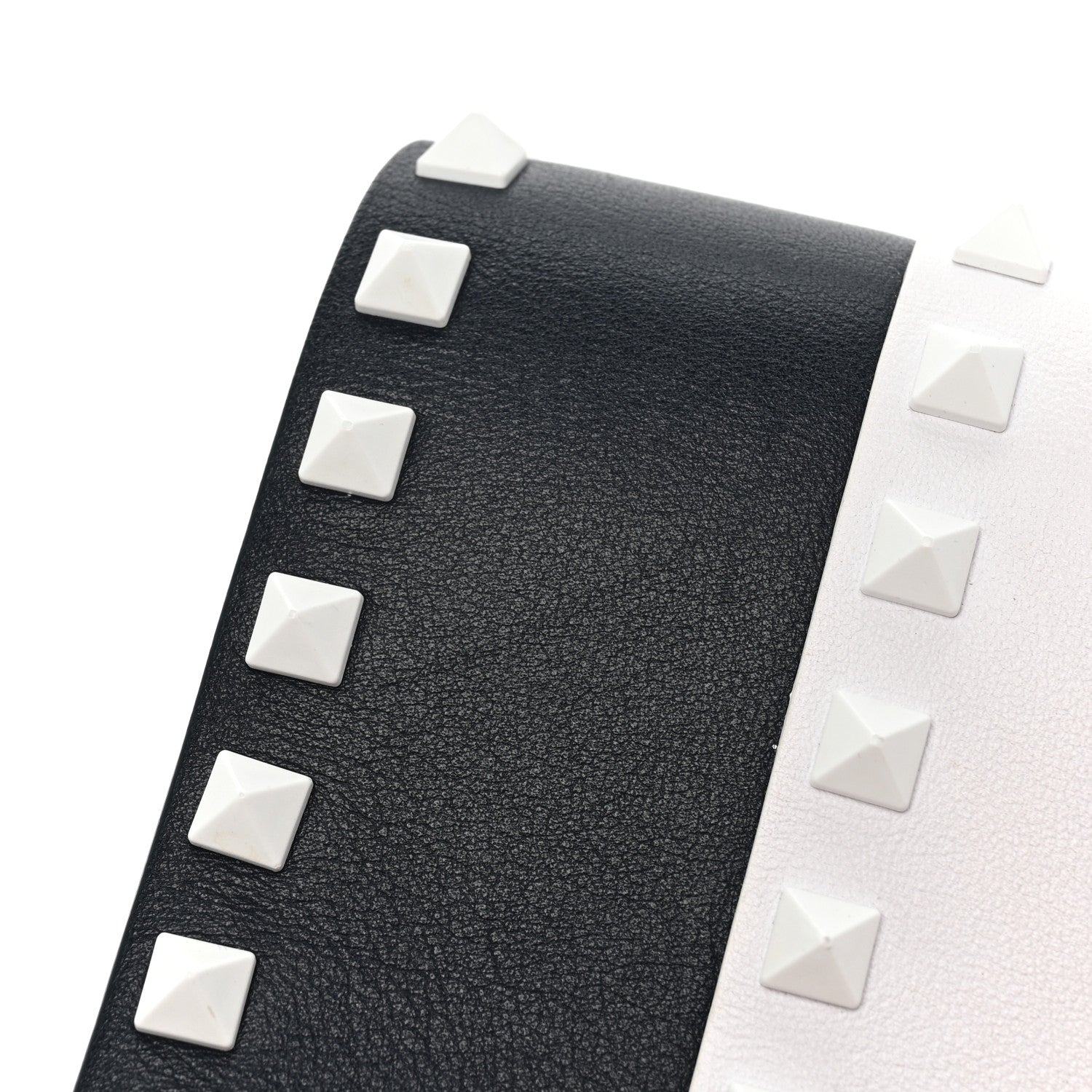 Valentino Garavani Vitello Colorblock Free Rockstud Wallet on Chain Marine Optic White 14 of 15