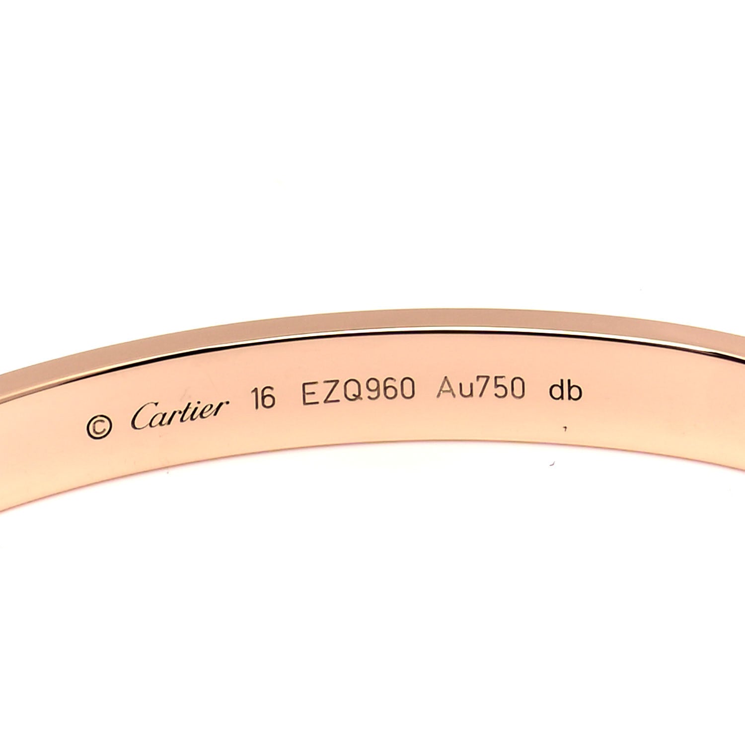 Cartier 18K Pink Gold LOVE Bracelet 16 4 of 7