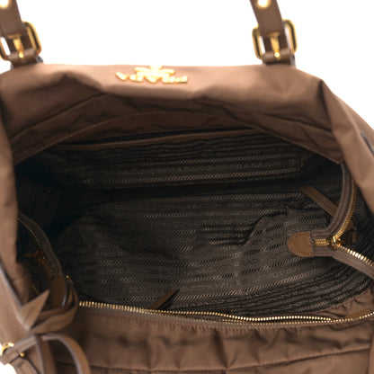 Prada Tessuto Nylon Saffiano Shopping Tote Corinto 5 of 9