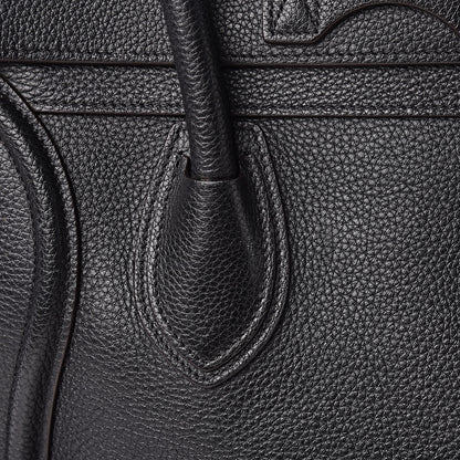 Celine Drummed Calfskin Mini Luggage Black 18 of 20