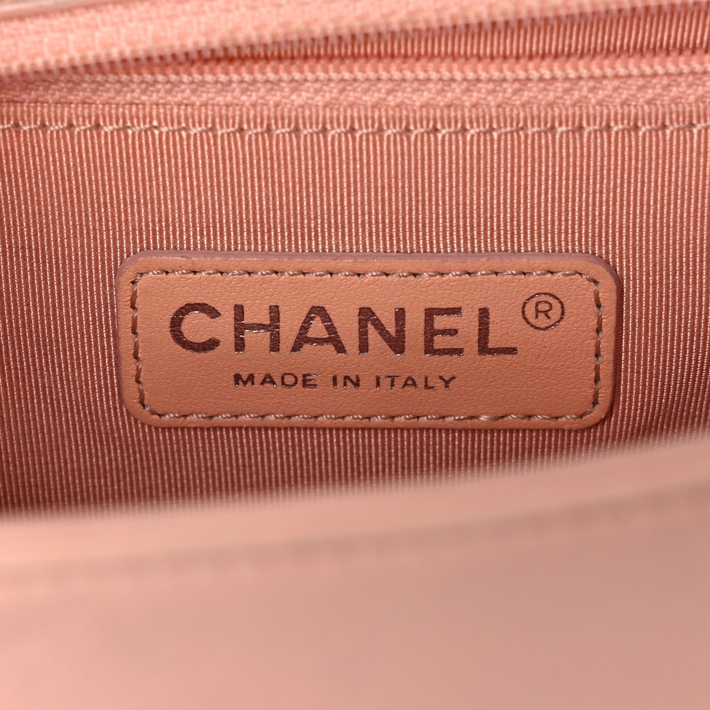 Calfskin Quilted New Medium Boy Flap Light Pink