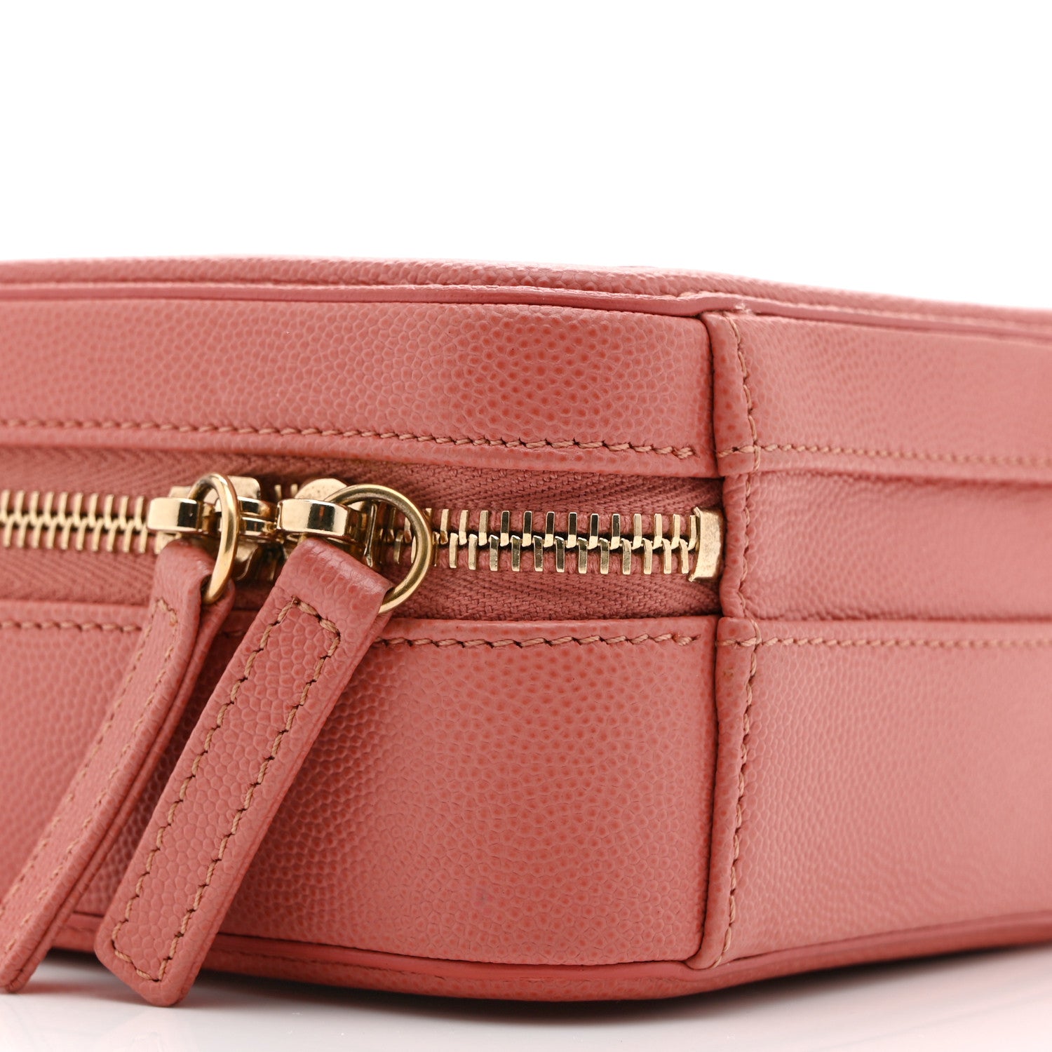 Chanel Caviar Quilted CC North South Filigree Vanity Case Pink 9 of 10