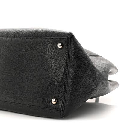 Chanel Calfskin Cerf Executive Shopper Tote Black 10 of 11