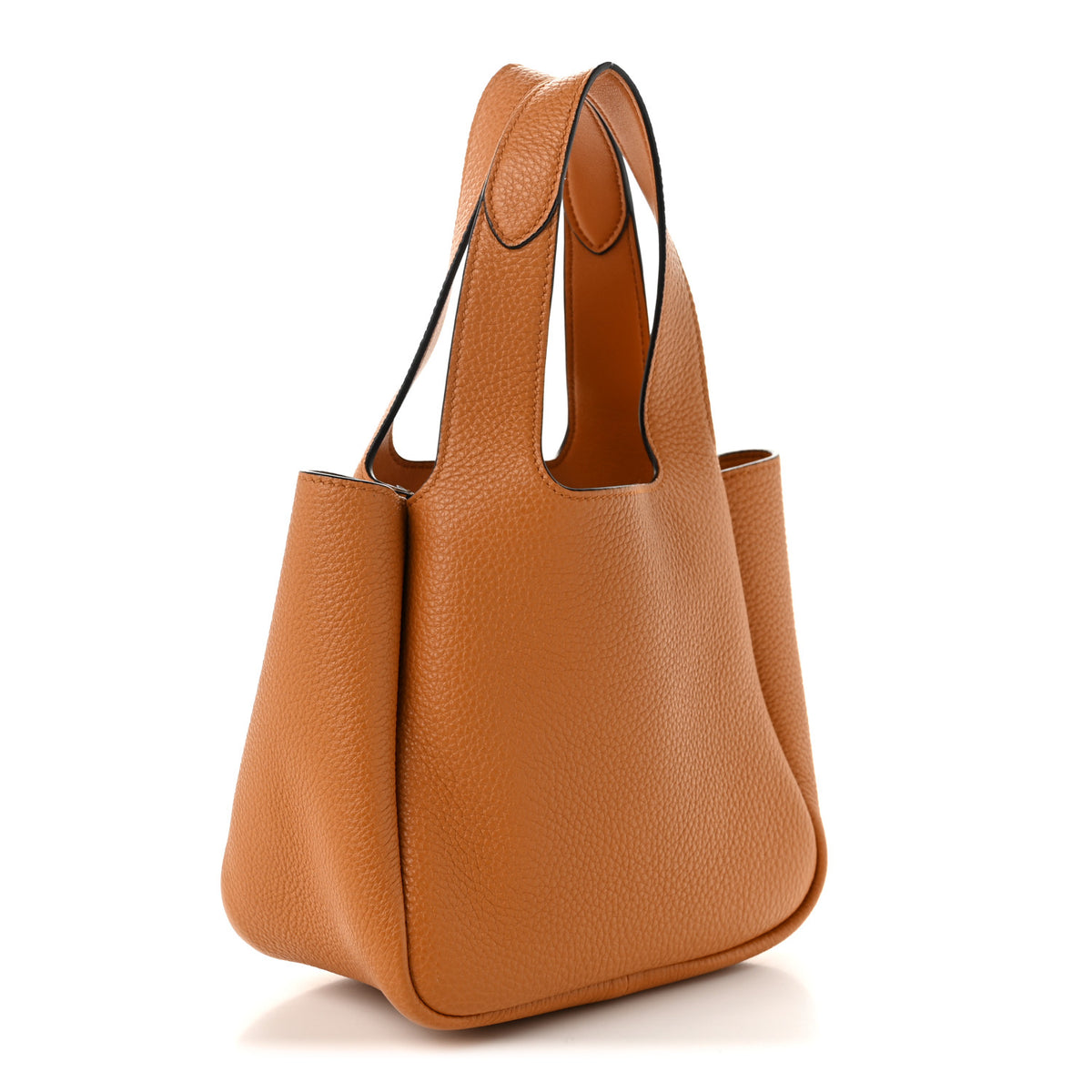 Vitello Daino Soft Mini Dynamique Tote Ambra