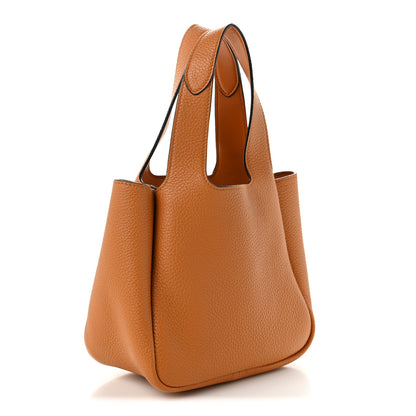 Prada Vitello Daino Soft Mini Dynamique Tote Ambra 3 of 9