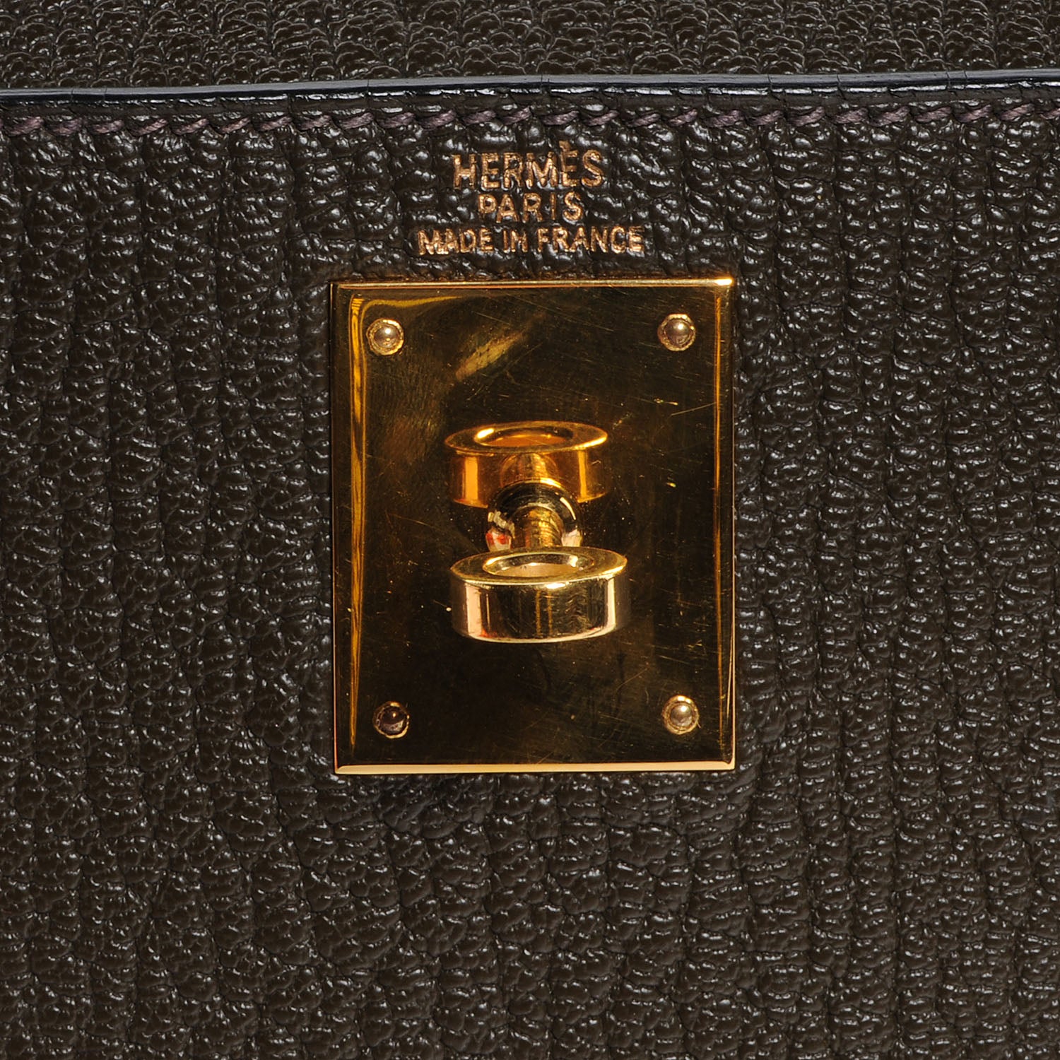 Hermes Chevre Kelly Sellier 28 Vert Bronze 6 of 9