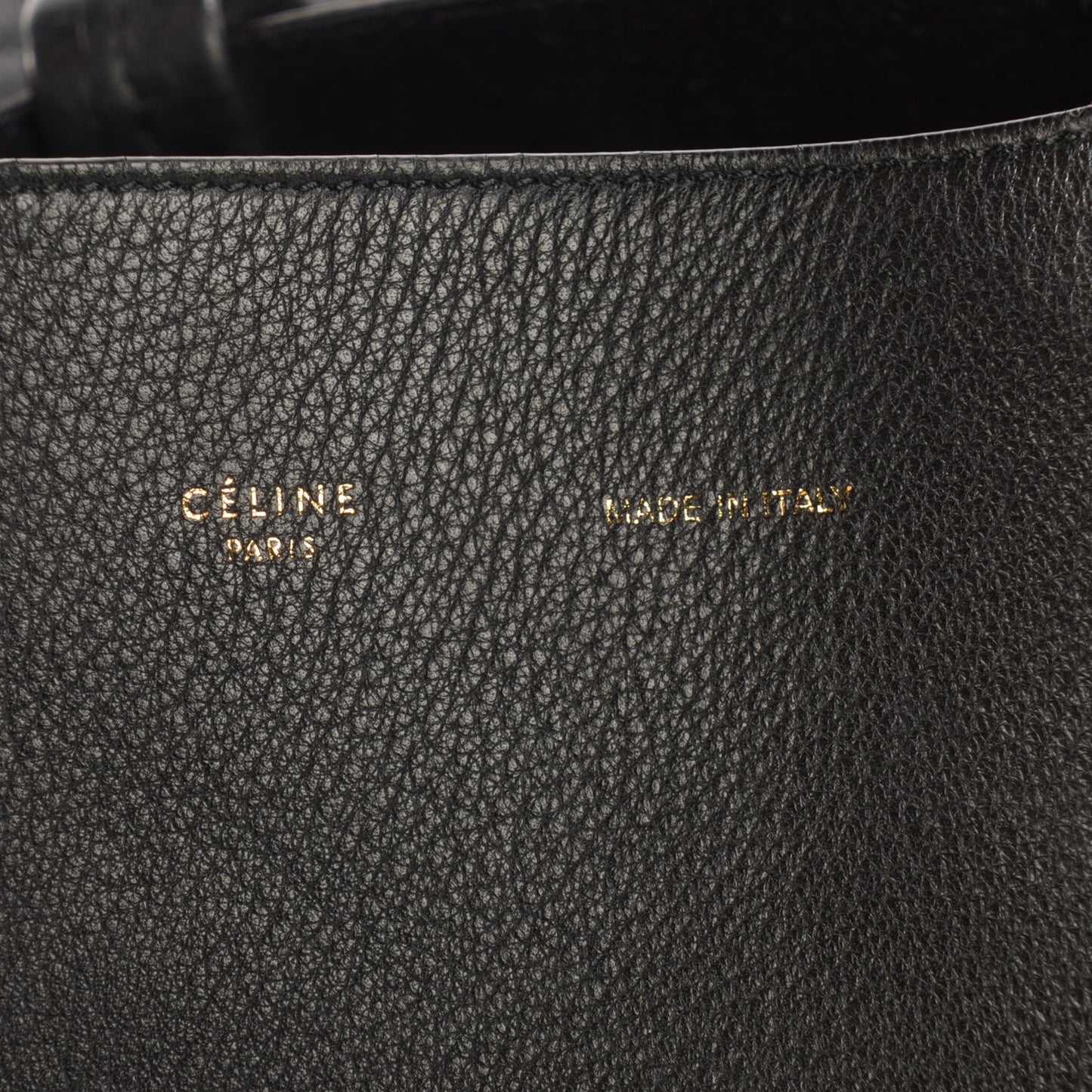 Soft Grained Calfskin Medium Cabas Phantom Black