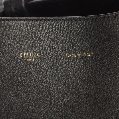 Celine Soft Grained Calfskin Medium Cabas Phantom Black 8 of 10