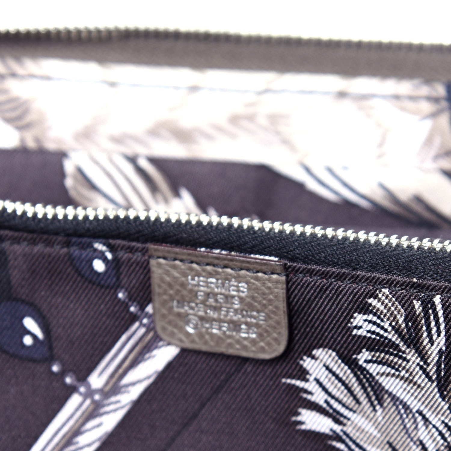 Hermes Epsom Silk'in Wallet Etain 7 of 11