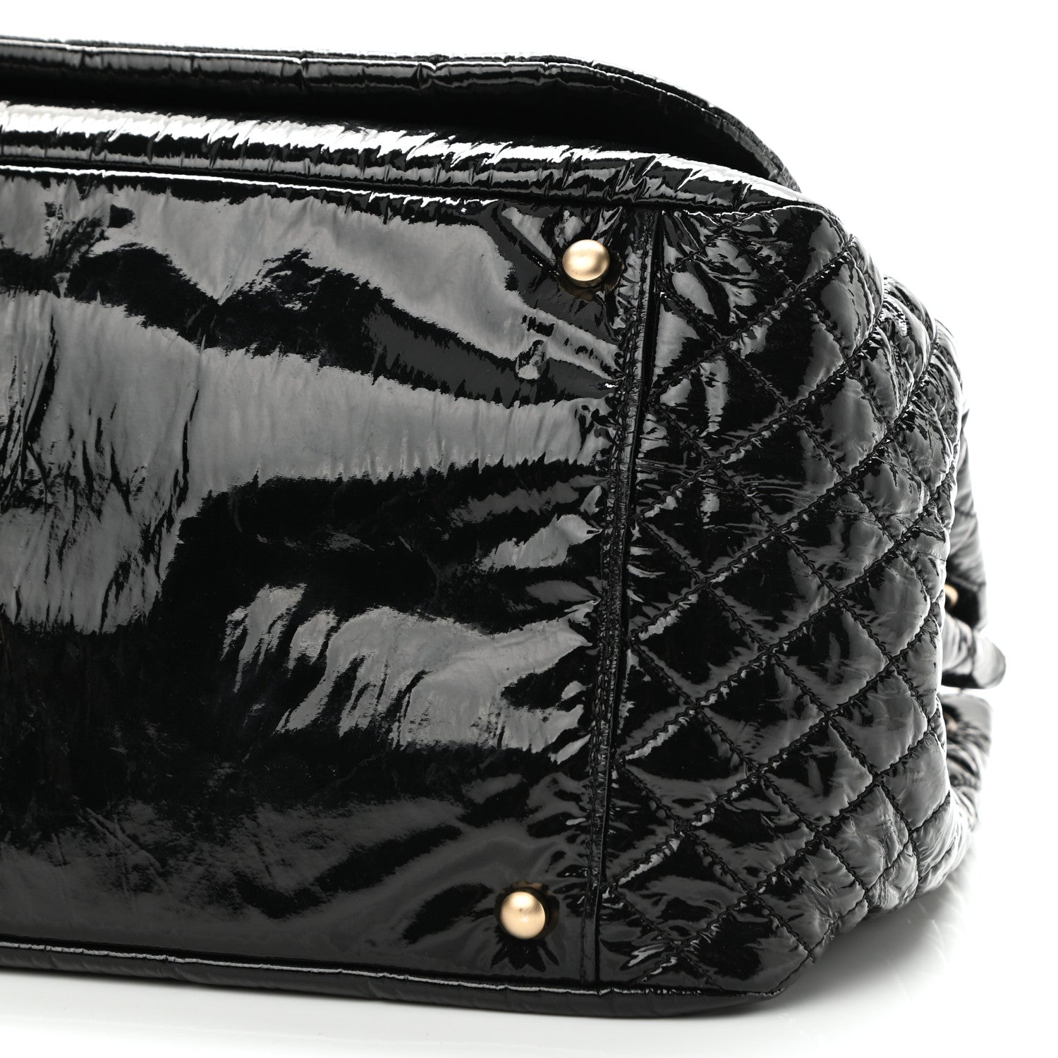 Chanel Vinyl XL Rock and Chain Flap Black 10 of 10