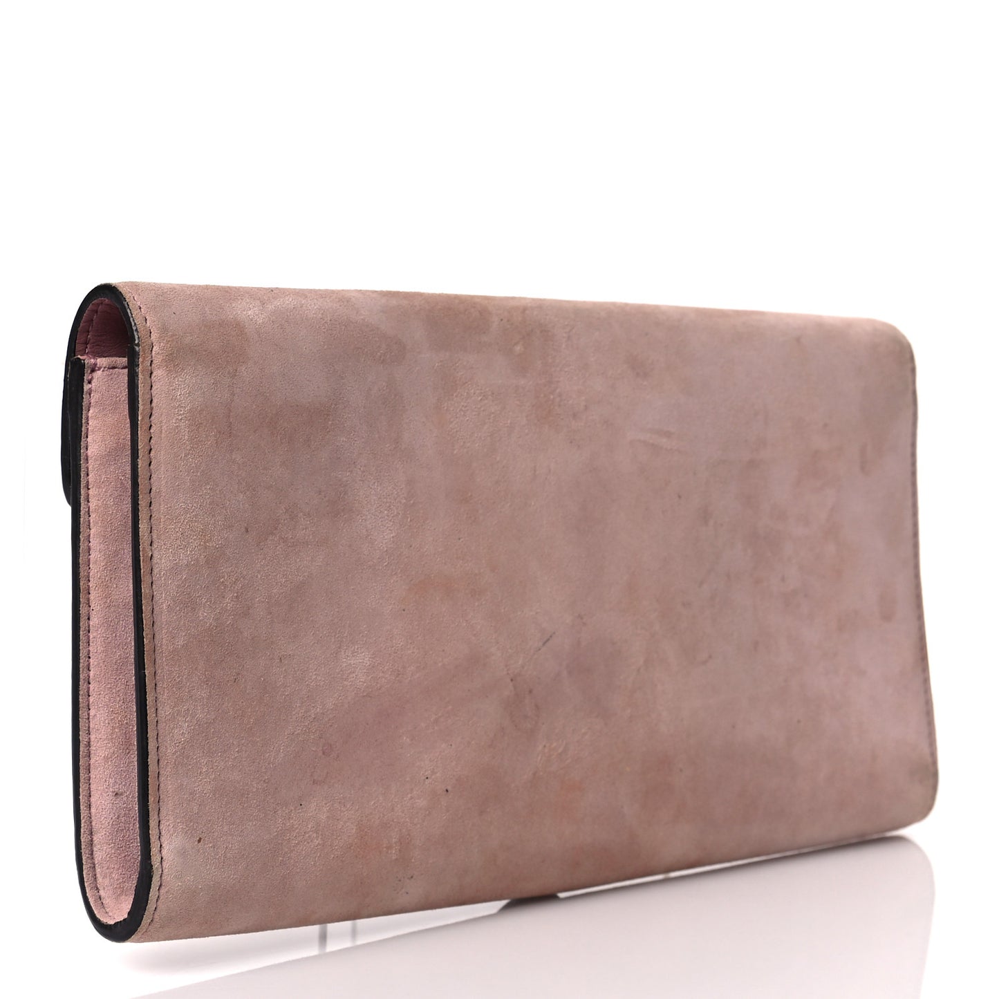 Suede Dionysus Clutch Blush