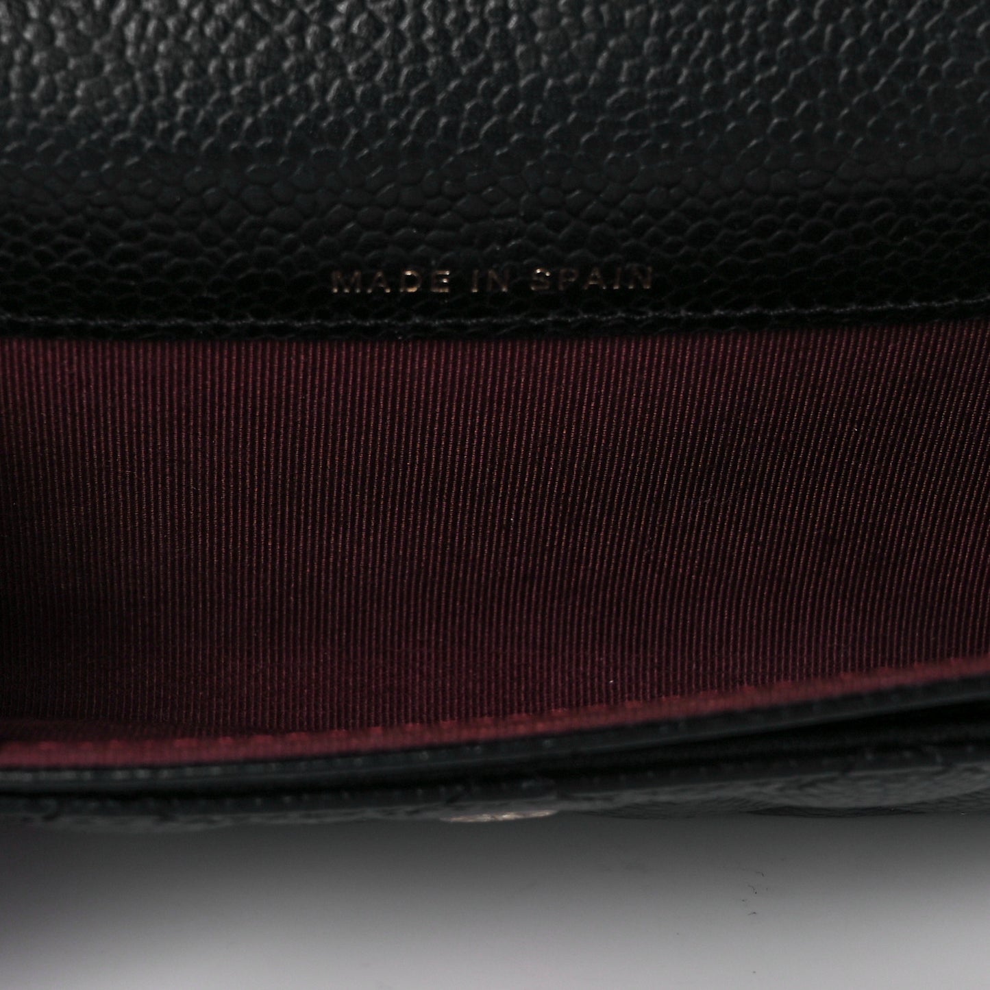 Caviar Quilted Flap Card Holder Black
