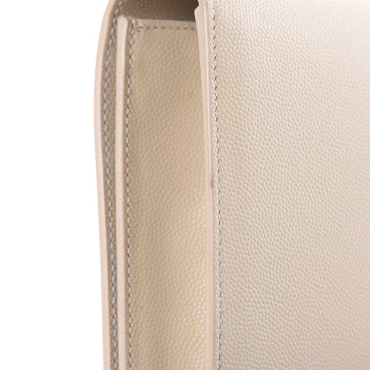 Saint Laurent Grain De Poudre Classic Kate Monogram Clutch Nude Powder 12 of 14