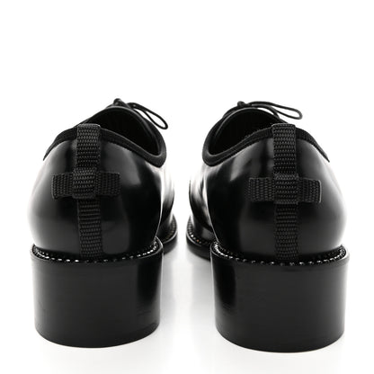 Christian Dior Glazed Calfskin Tomboy Lace Up 38 Black 5 of 15