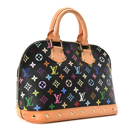 Louis Vuitton Monogram Multicolor Alma PM Black 3 of 10