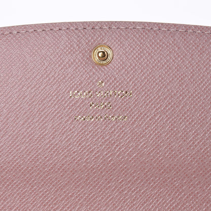 Louis Vuitton Damier Azur Emilie Wallet Rose Ballerine 6 of 6