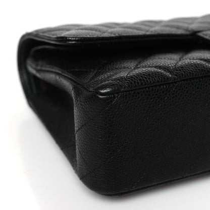 Chanel Caviar Quilted Medium Double Flap Black 8 of 9
