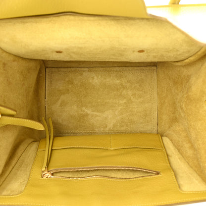 Celine Crisped Calfskin Mini Tie Knot Tote Chartreuse 5 of 16
