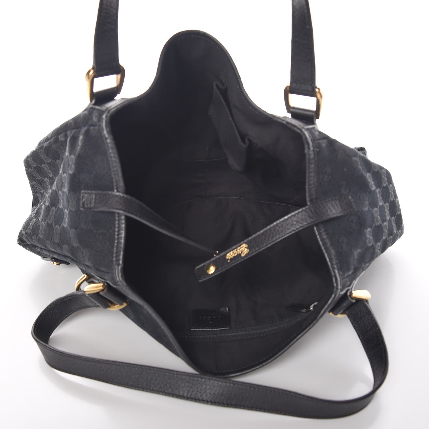 Gucci Monogram Medium Abbey Shoulder Bag Black 7 of 10