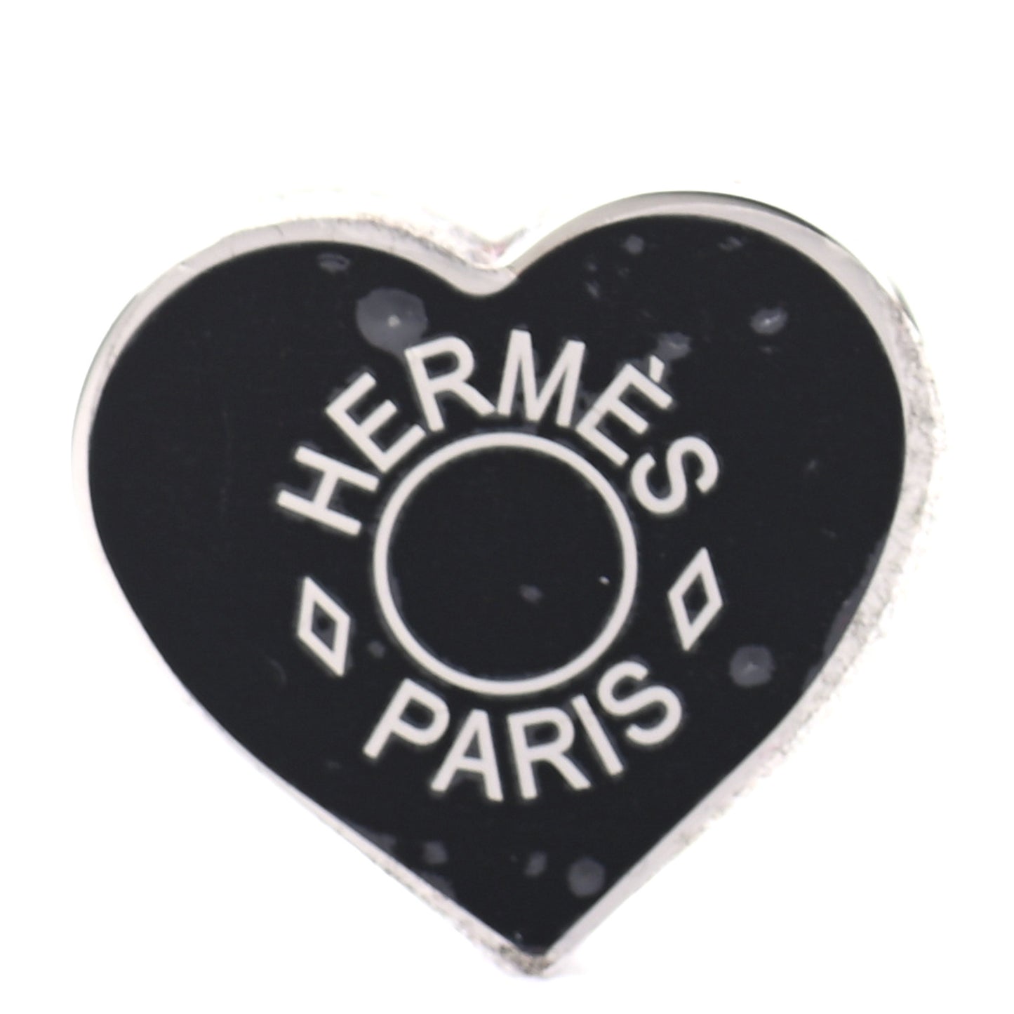 Palladium Coeur Scarf Ring Black