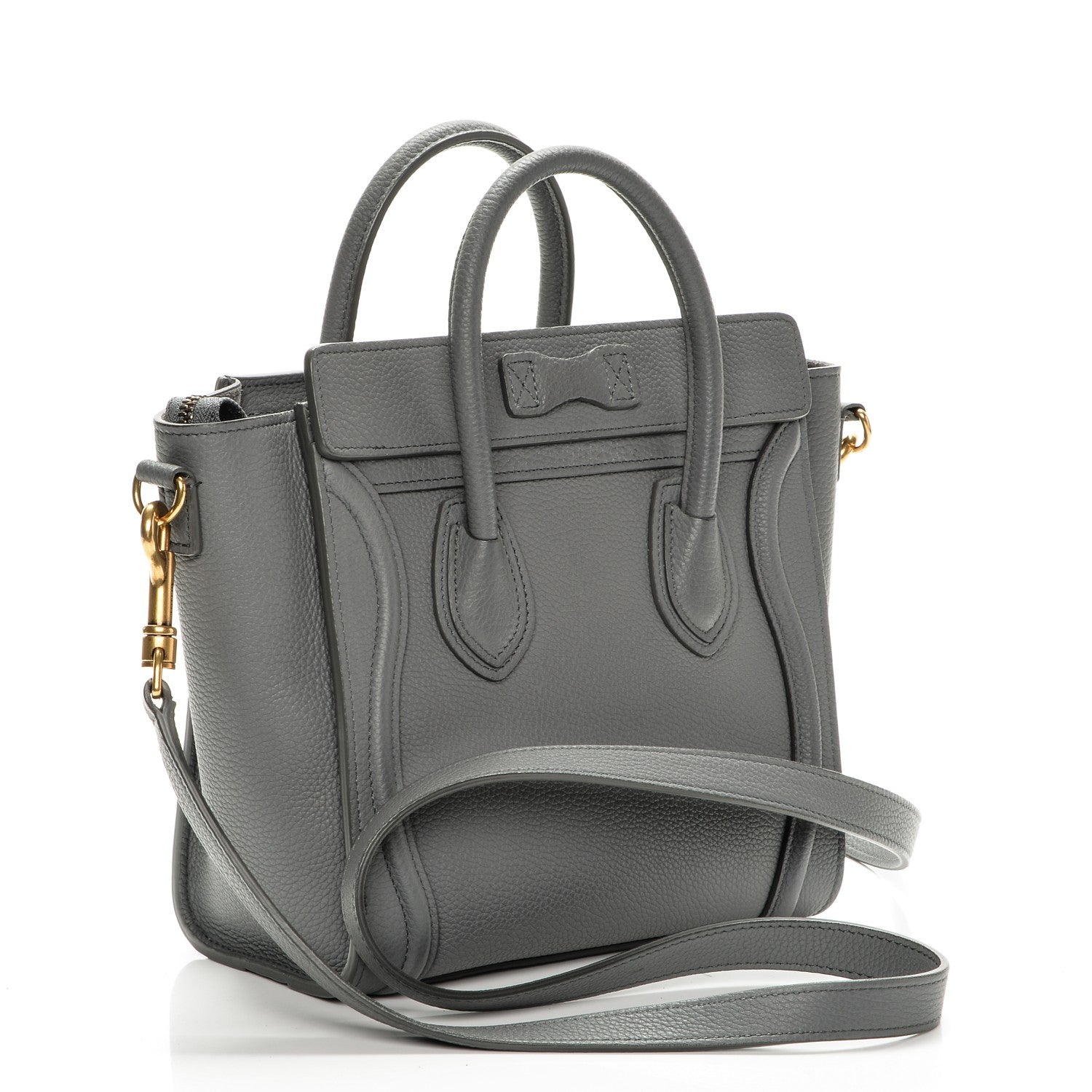 Celine Baby Grained Calfskin Nano Luggage Kohl 3 of 6