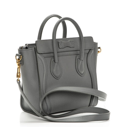 Celine Baby Grained Calfskin Nano Luggage Kohl 3 of 6
