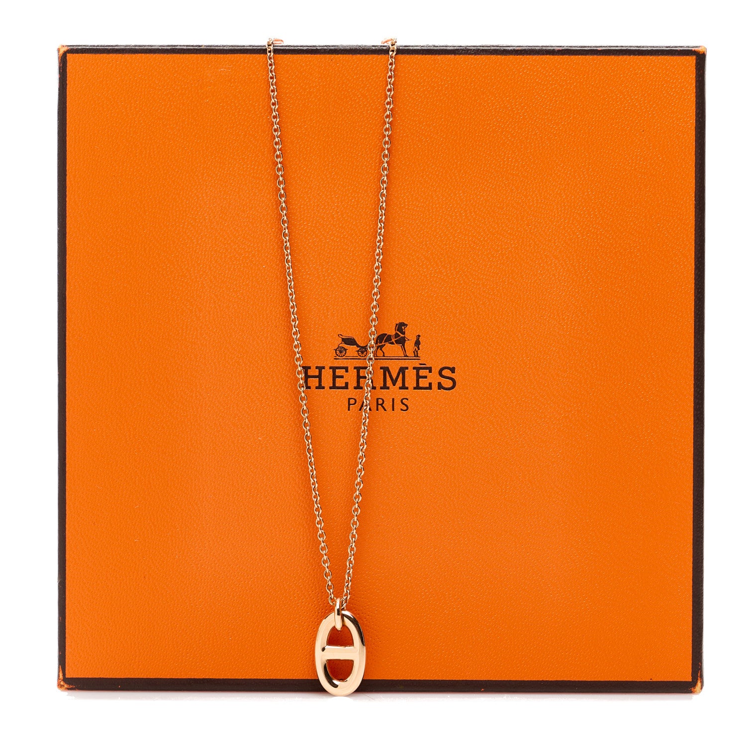 Hermes 18K Rose Gold PM Farandole Pendant Necklace 6 of 6