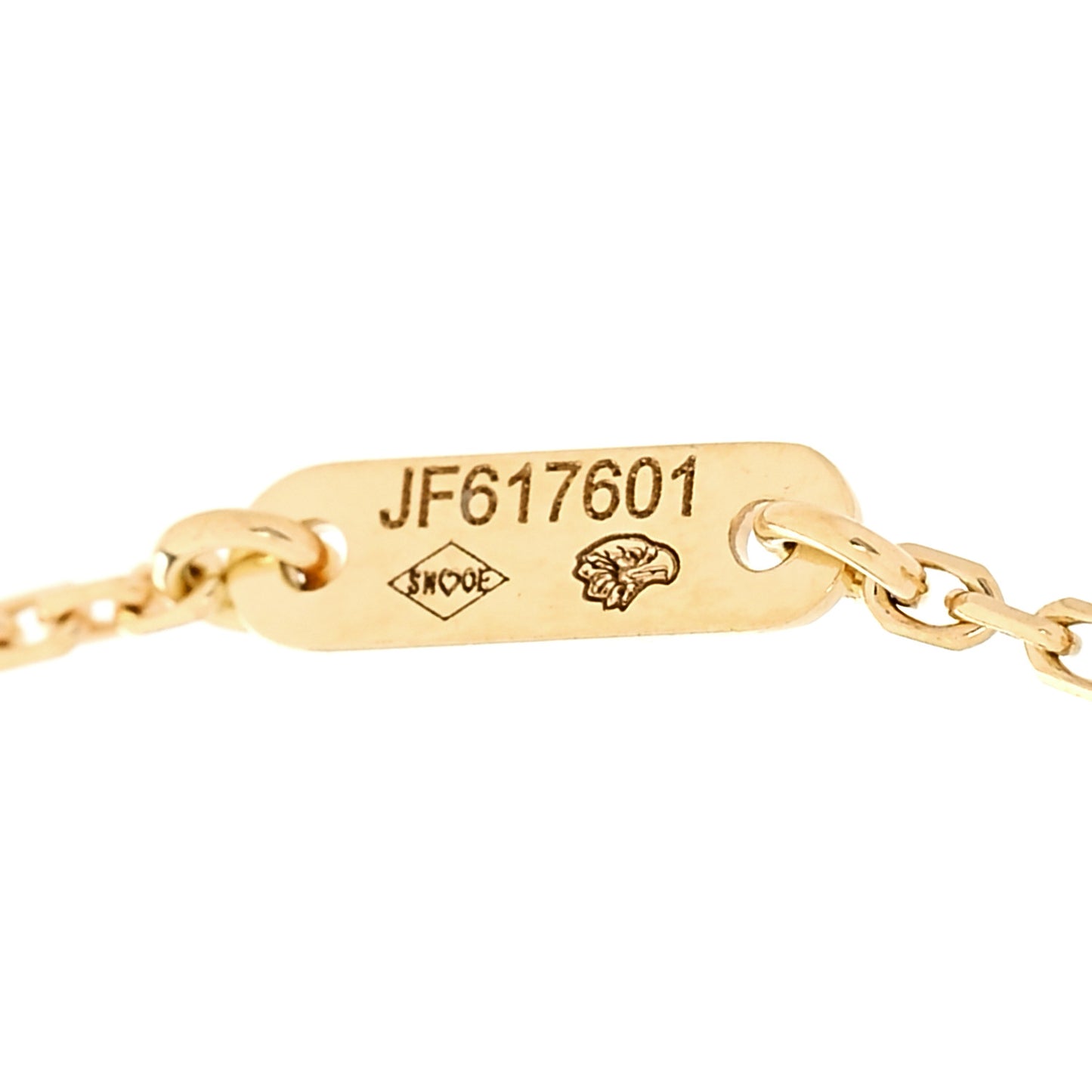 18K Yellow Gold Mother of Pearl Sweet Alhambra Bracelet