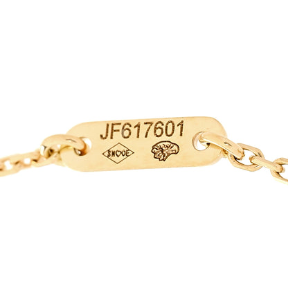 Van Cleef & Arpels 18K Yellow Gold Mother of Pearl Sweet Alhambra Bracelet 3 of 6